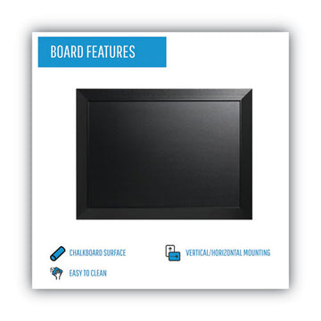 MasterVision® Kamashi Chalk Board, 36 X 24, Black Frame freeshipping - TVN Wholesale